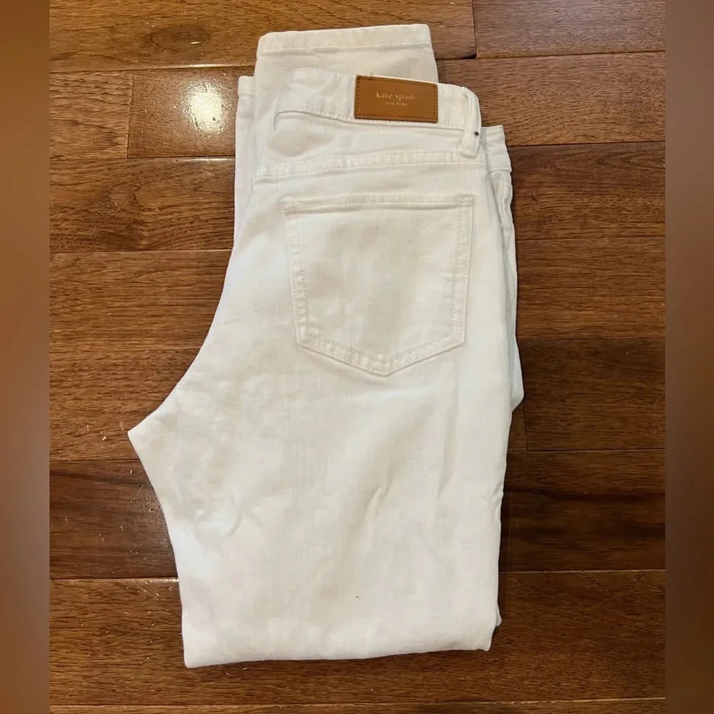 Kate Spade White Denim Capri Pants Size 26